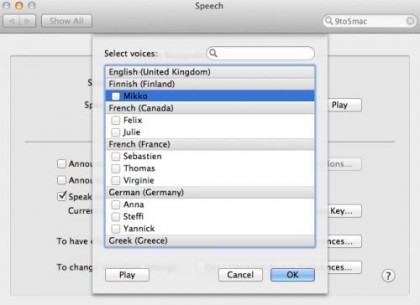 OS X Lion TexttoSpeech