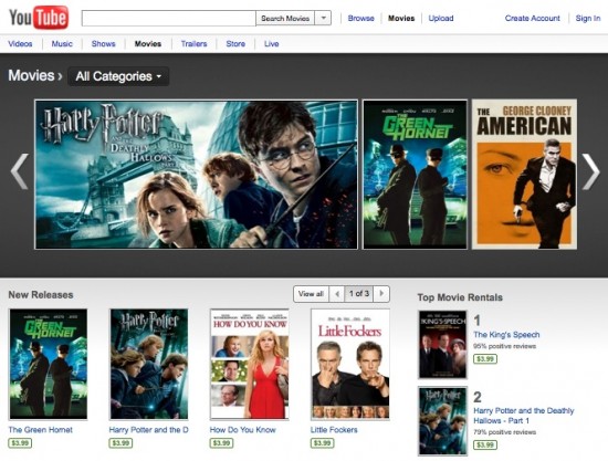 youtube 3000 movies