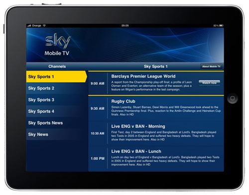 Sky iPad