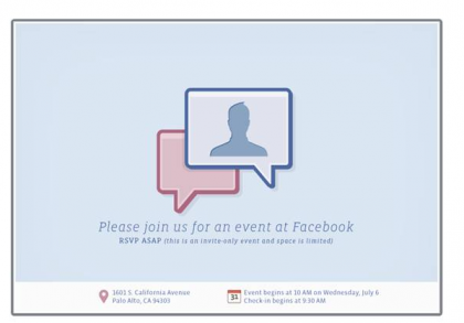 Facebook event invite