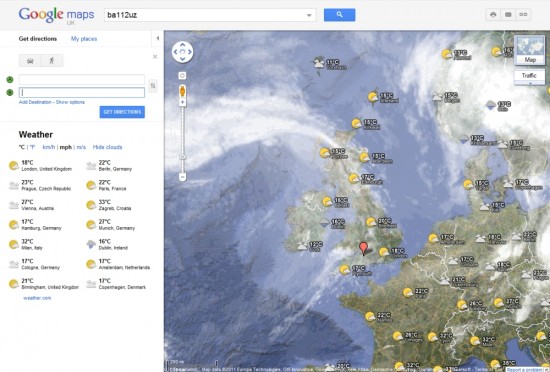 Maps weather