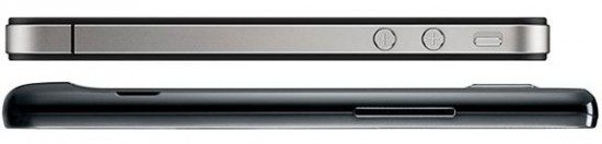 iPhone 4 SGS2 Thickness
