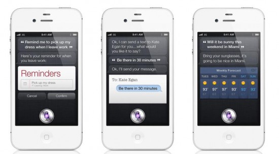 iPhone 4S Siri Screenshots