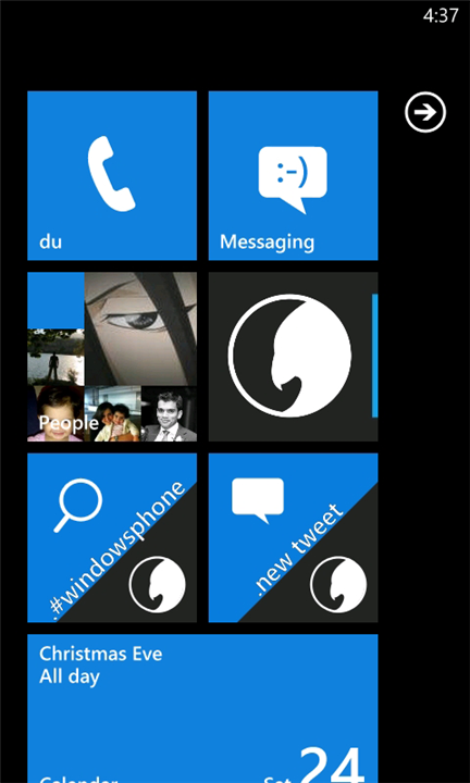 Carbon WP7 Tiles