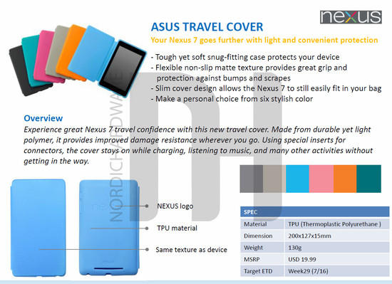 Asus Nexus 7 Travel Cover