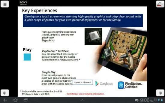 Sony Xperia Tablet
