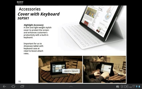 Sony Xperia Tablet Keyboard