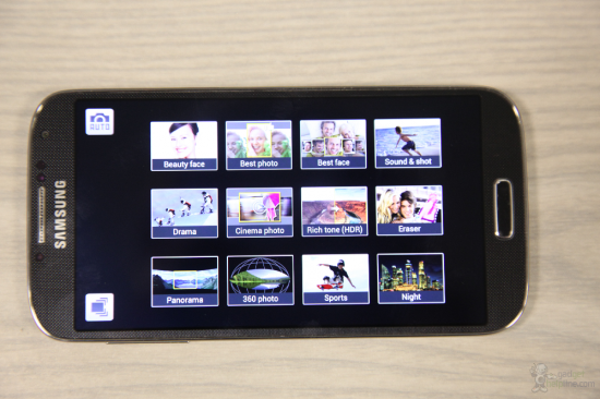 S4 Camera Modes