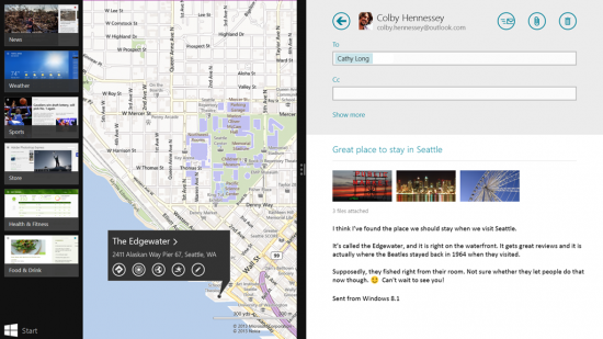 Win8.1 Snap Apps