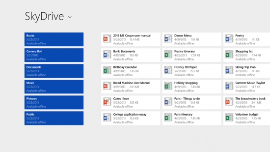 win8.1 skydrive