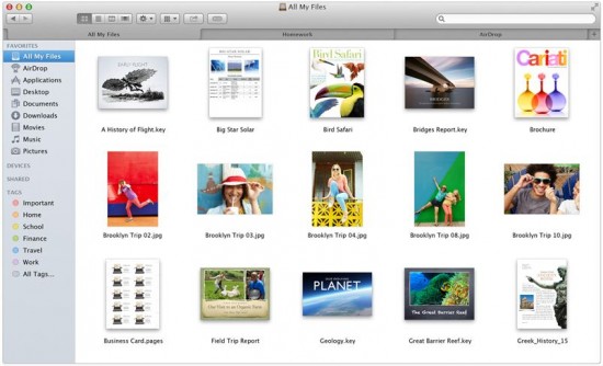 Mavericks Finder Tabs
