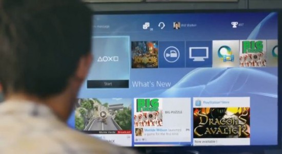 PS4 Interface