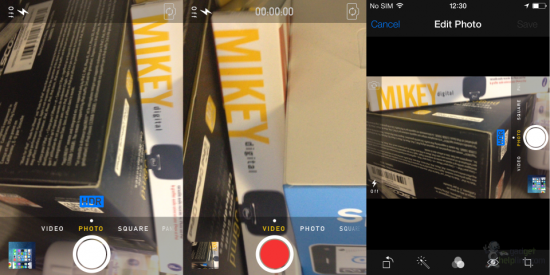 iOS 7 Camera