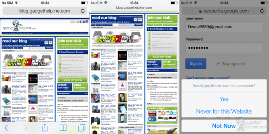 iOS 7 Safari