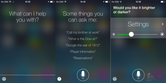 iOS 7 Siri