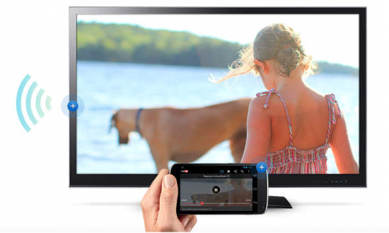 Chromecast in use