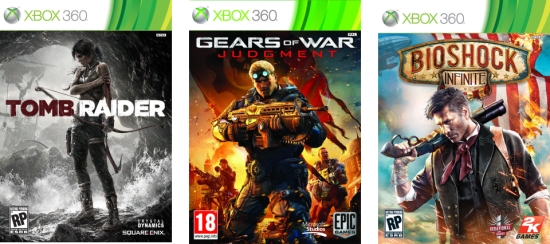 tomb raider gears bioshock