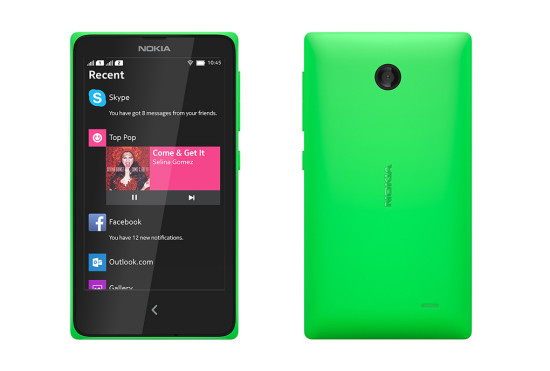 Nokia X Green Back