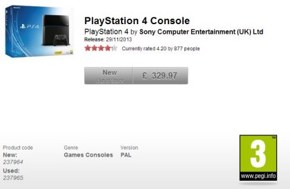 Sony PS4 Gamestop