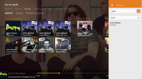 VLC for Windows 8