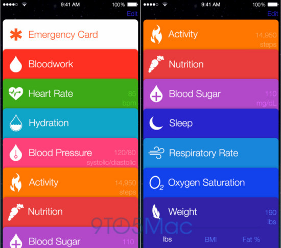 iOS 8 Healthbook 1