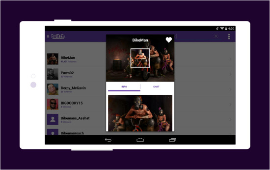 A quick look at the profiles page.