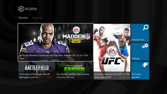 Another look at the EA Access main screen