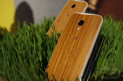 The original Moto X with wood finish.