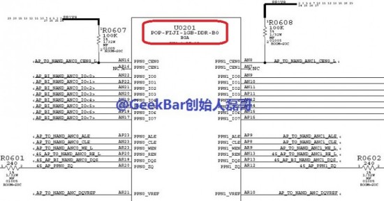 The schematic posted on MacRumors