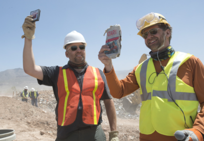 The dig team strikes cartridge.