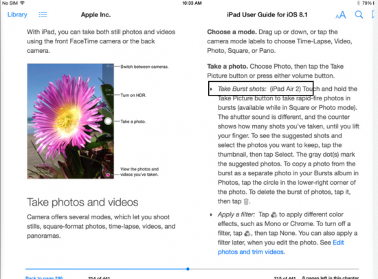 ipad air 2 burst