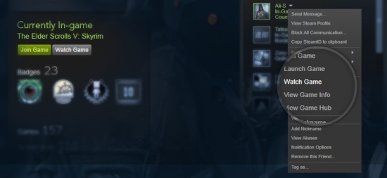 Stream on little streamer: Valve's official preview of the new service and the relevant buttons.