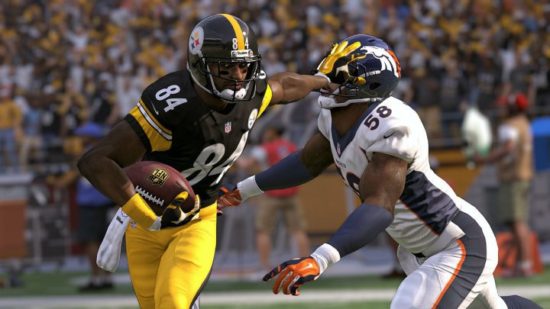 Madden 17 showing it's shiny new graphics